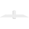 Ekena Millwork Eugene Architectural Grade PVC Gable Bracket, 60"W x 15"H x 4"D x 6"F, 6/12 Pitch GBP060X15X0406EUG00 - alternate 2